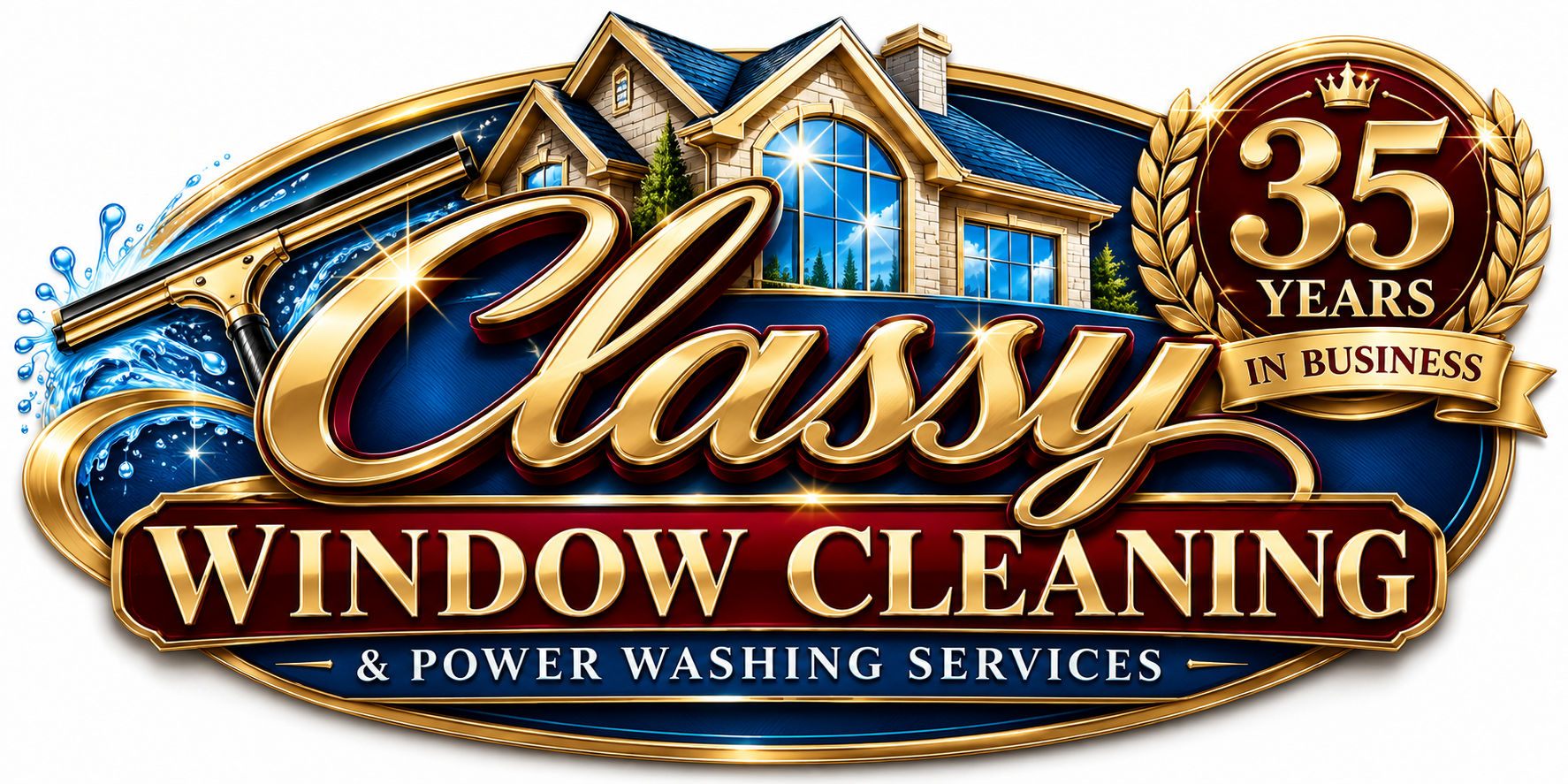 Classy Window Cleaning and Power Washing Services — 35 years in business